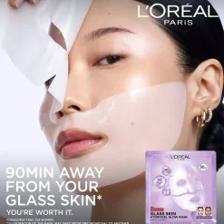 Loreal ParisRevitalift Filler Glass Skin Hydrogel Glow Mask