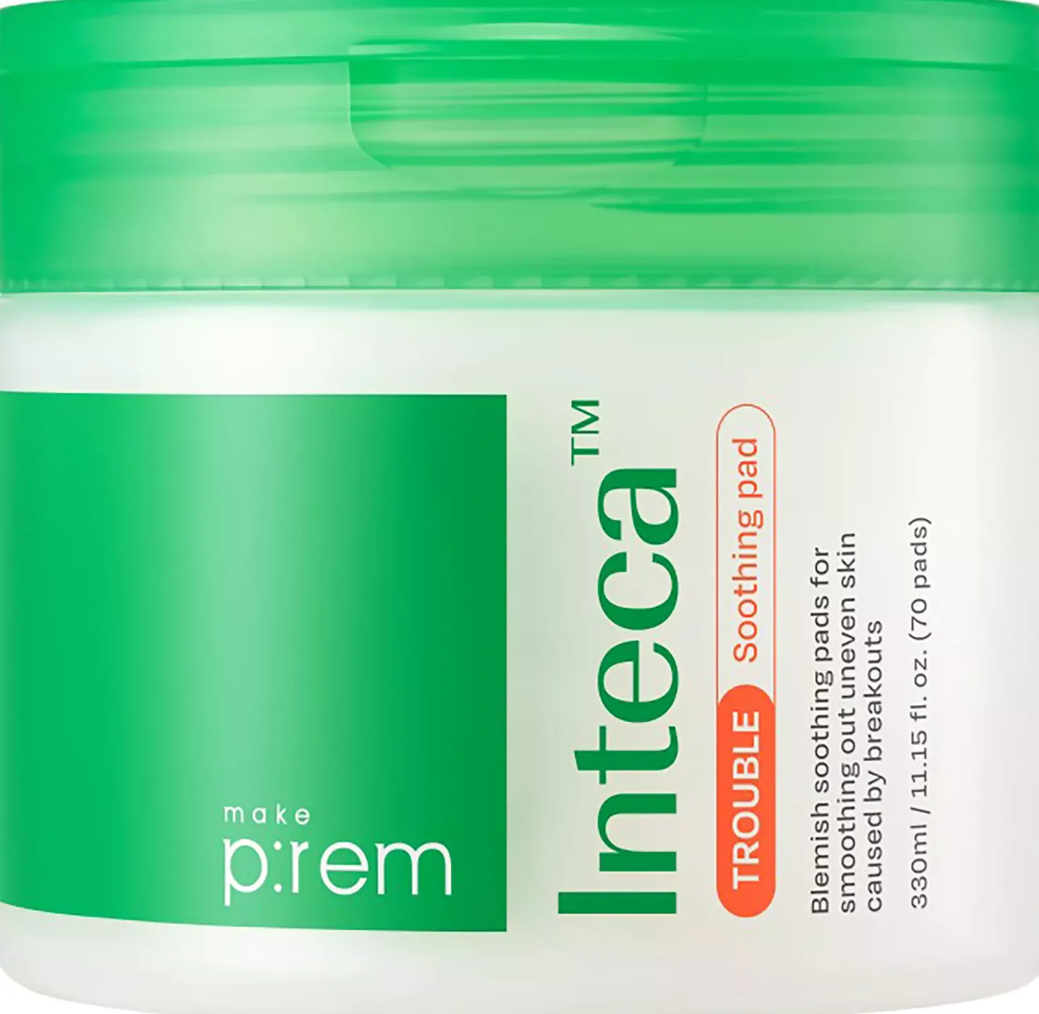 Make P:rem Inteca™ Trouble Soothing Pads 70 pads 330 ml