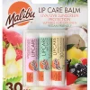 Malibu Spf 30 Lip Balm Assorted Flavours 3 Pack