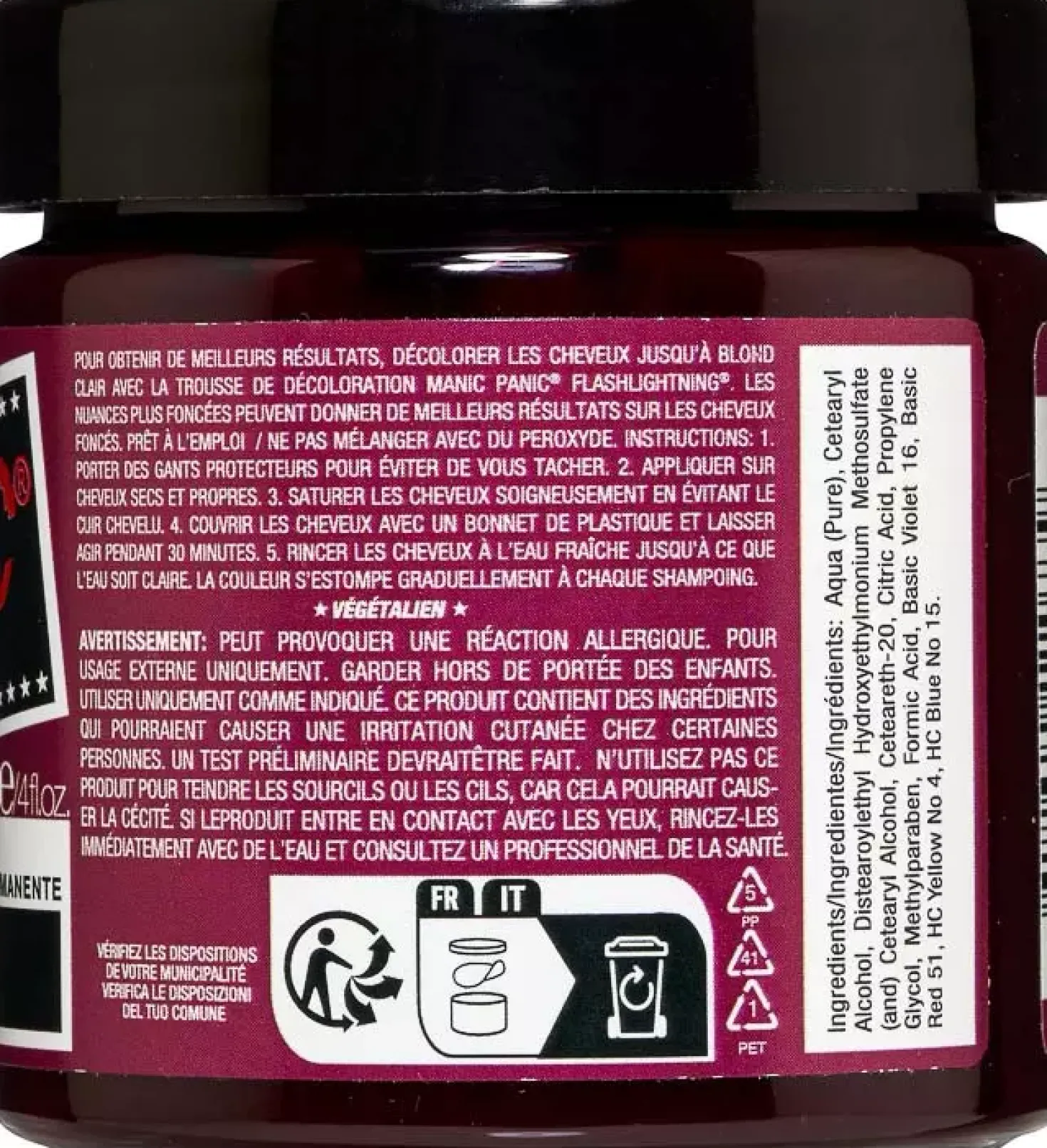 Manic Panic Classic Cream Amethyst Ashes