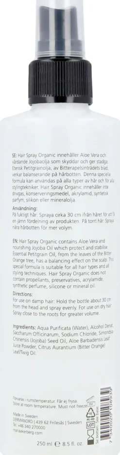 Maria Åkerberg Hair Spray Organic 30 ml