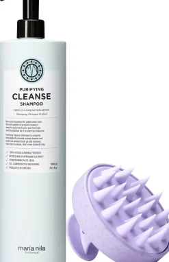 maria nilaPurifying Cleanse Bundle Shampoo 1000 ml & Scalp Brush