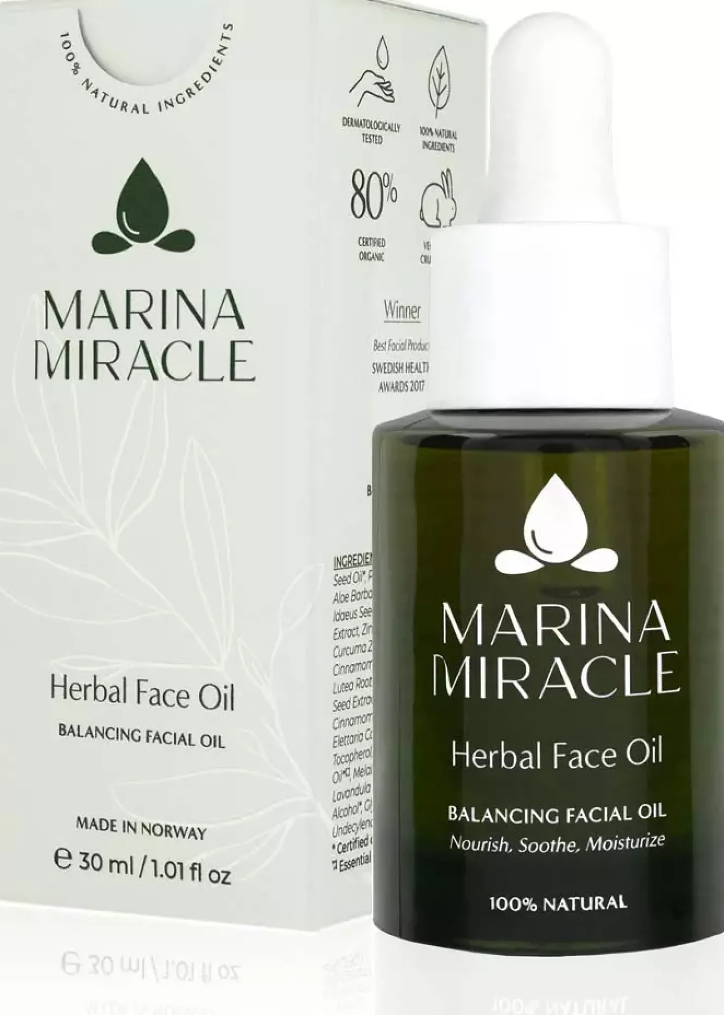 Marina Miracle Herbal Face Oil Travel size 5 ml