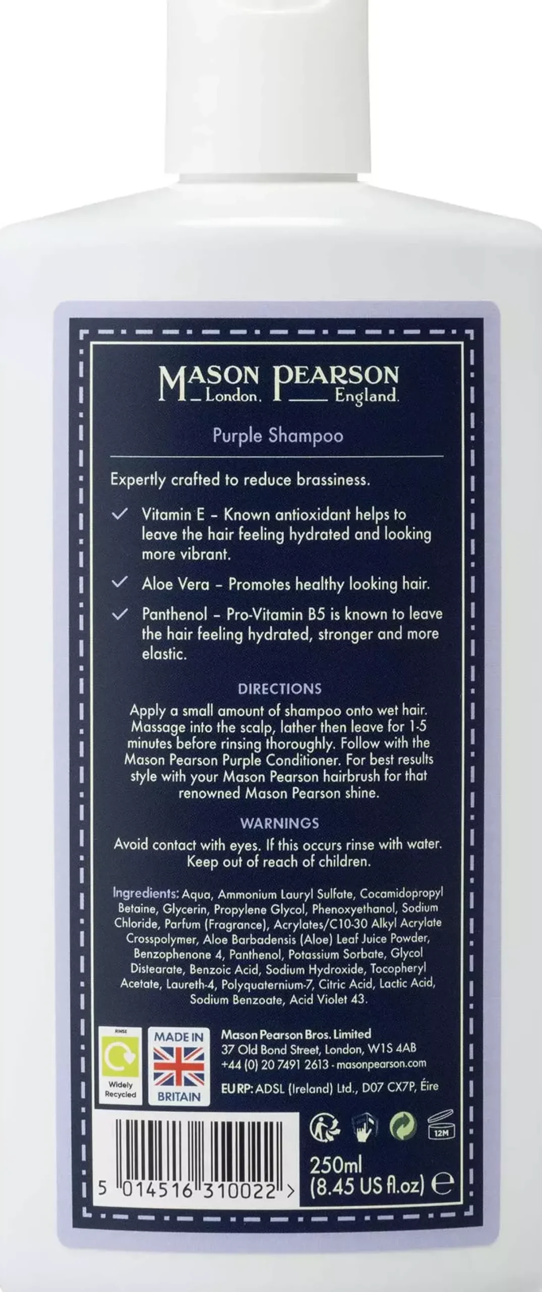 Mason Pearson Purple Shampoo 250 ml