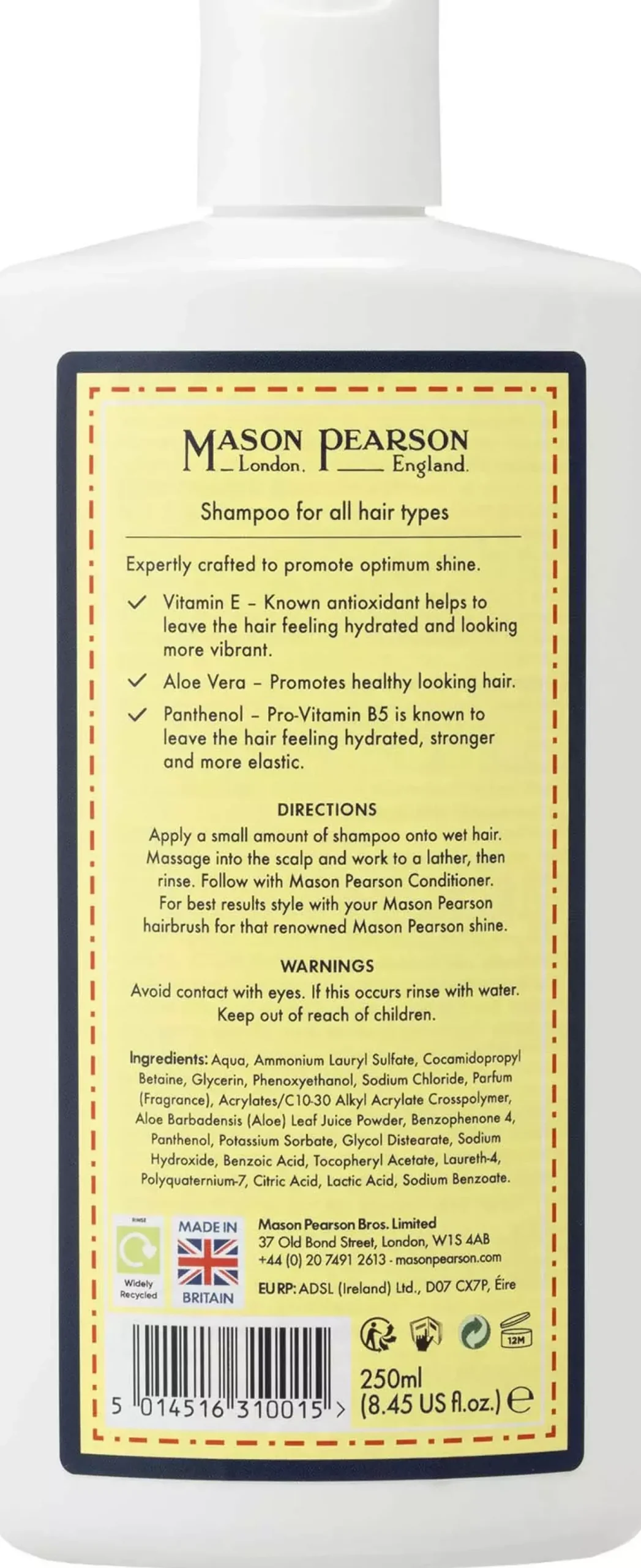 Mason Pearson Shampoo 250 ml