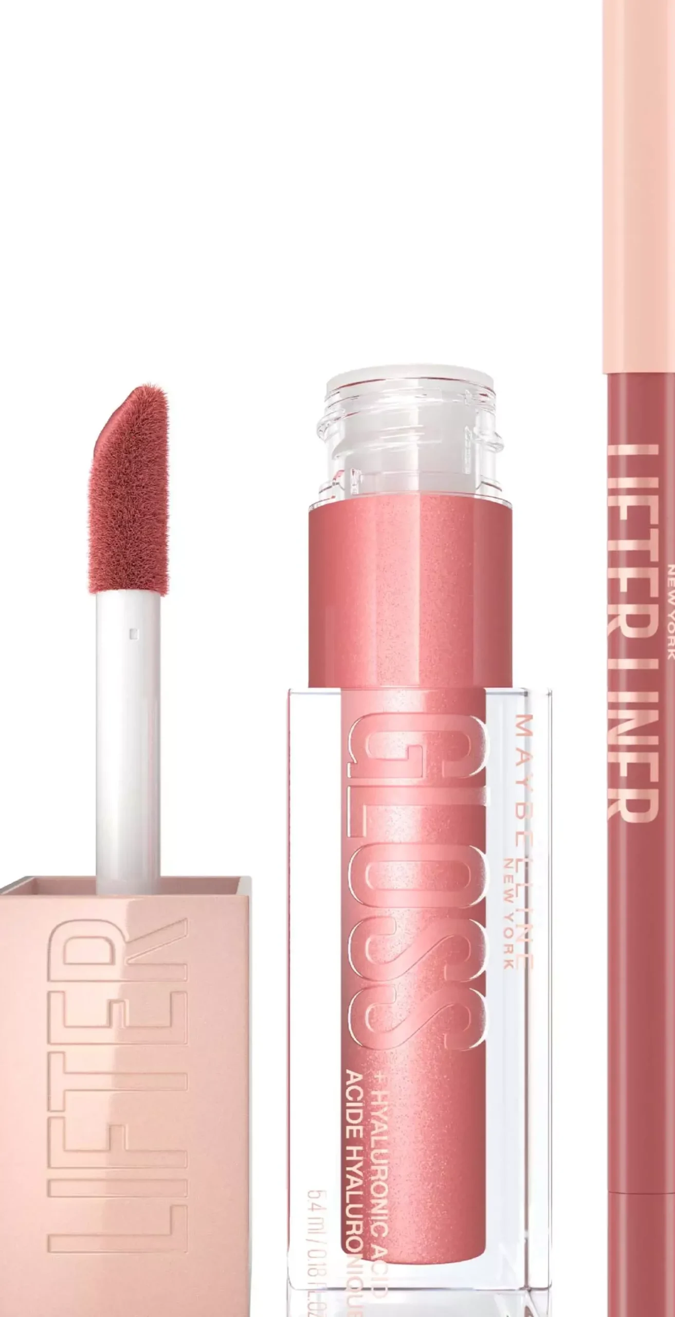 Maybelline New York Lifter Lip Bundle Gloss 21 Gummy Bear & Liner 06 Line Leader