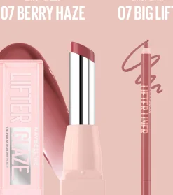 Maybelline New York Lifter Lip Bundle Liner 05 On It + Glaze Lip Balm 02 Pink Drip