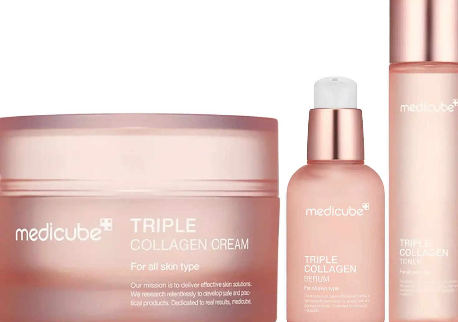 Medicube Triple Collagen 4.0 Bundle Cream 50 ml Serum 55 ml Toner 140 ml