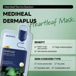 Mediheal Dermaplus Heartleaf Mask 1 stk