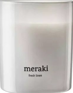 MerakiFresh Linen Scented Candle Large