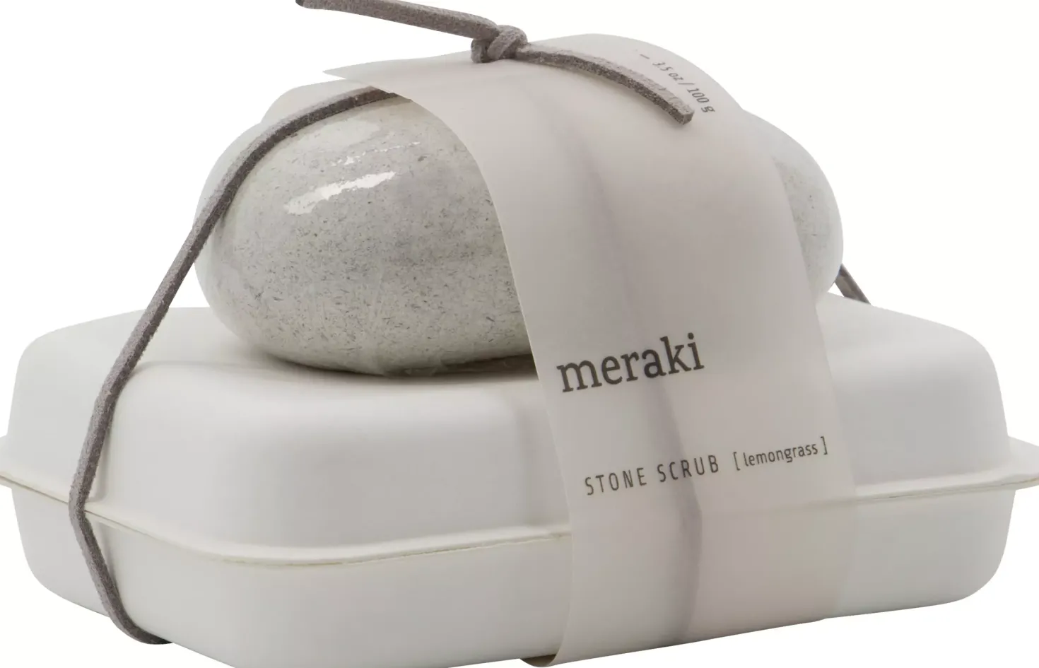 Meraki Lemongrass Stone Scrub 100 g