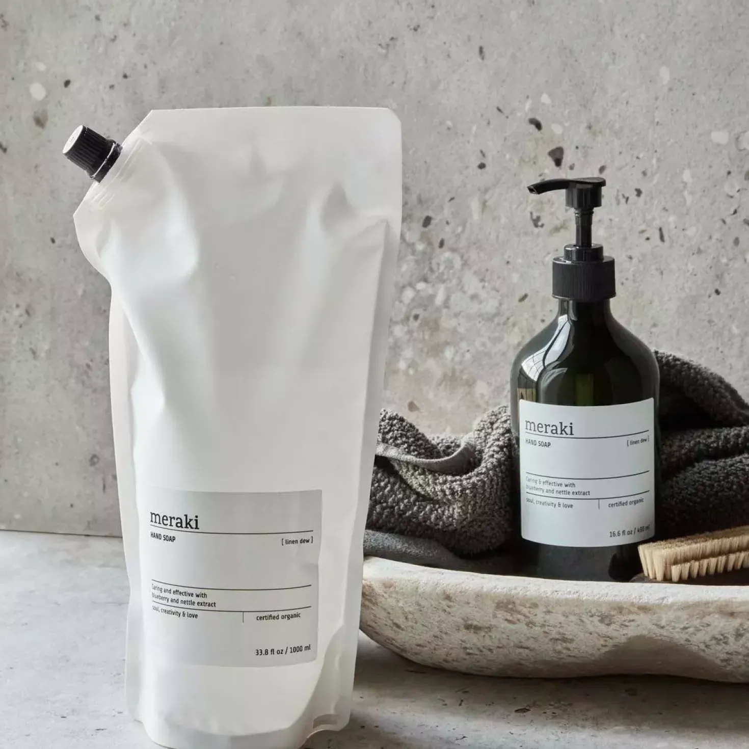 MerakiLinen Dew Hand Soap Refill 1000 ml