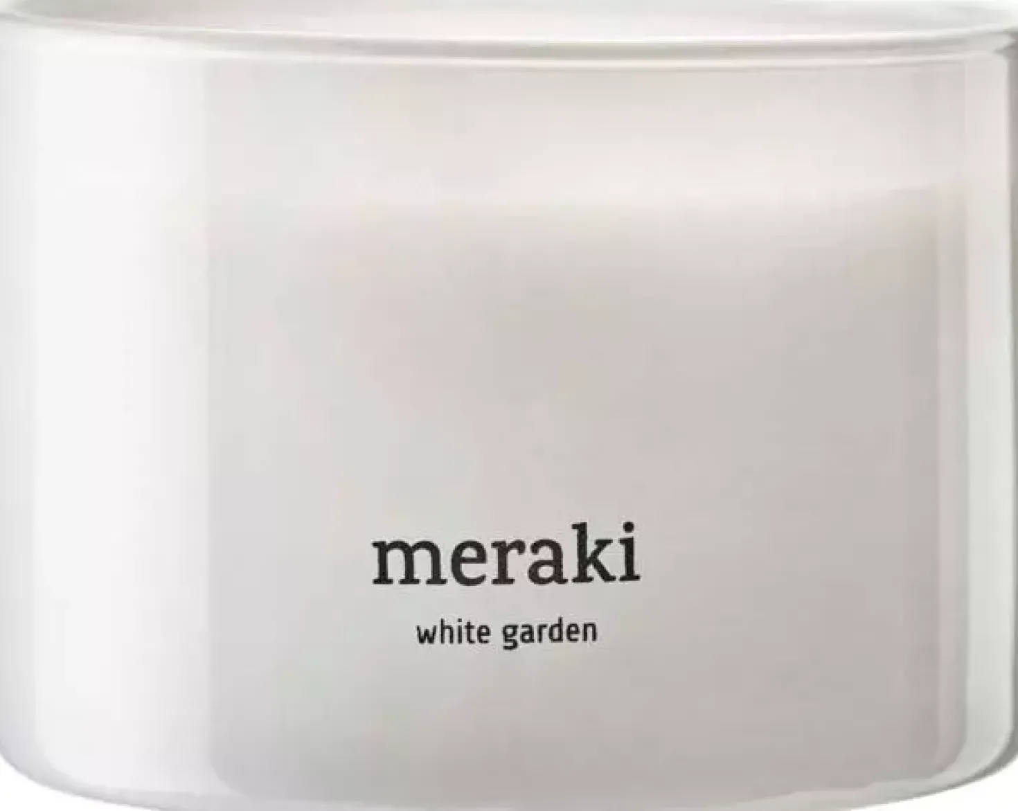 MerakiWhite Garden Scented Candle Small