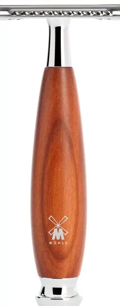 MühleVIVO Shaving Set Plum Wood Black Fibre Safety Razor