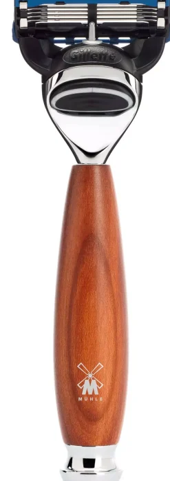 MühleVivo Shaving Set Plum Wood Pure Badger Fusion