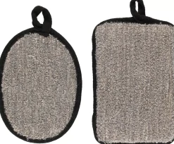 Mineas Body Scrubber Black 2 Pcs Black