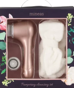 Mineas Gift Set Facial Brush And Head Band 3-Pieces