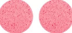 Mineas Washing Sponge For Face Hot Pink 2 pcs