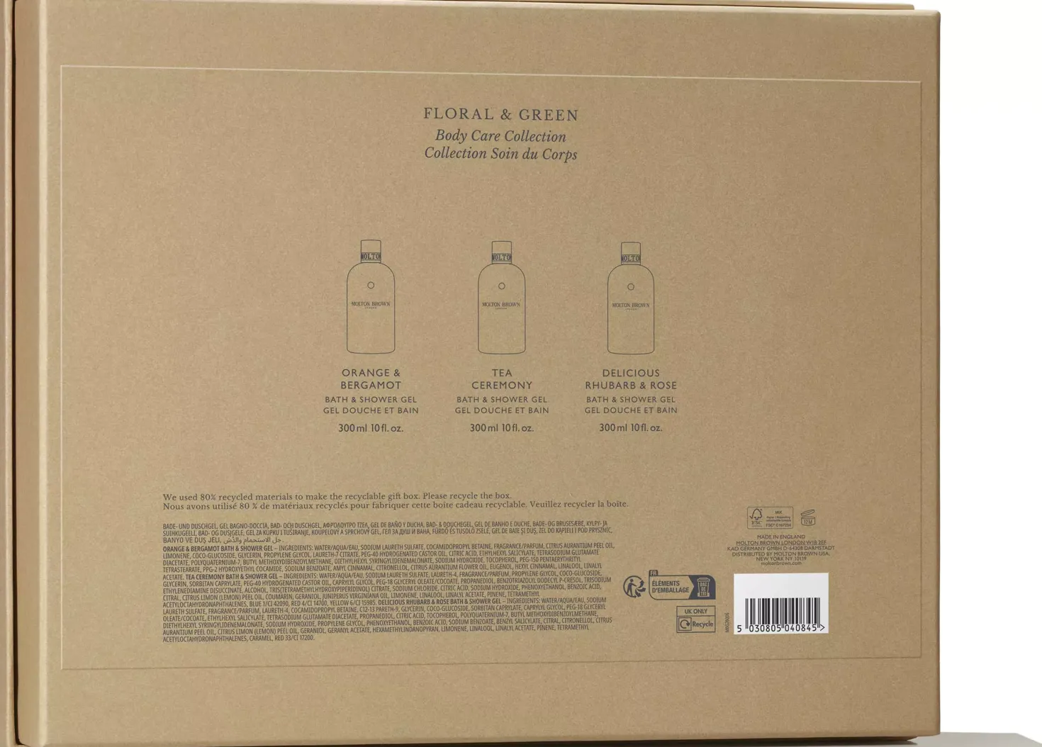 Molton Brown Gift Set Floral & Green Body Care Collection 900 ml