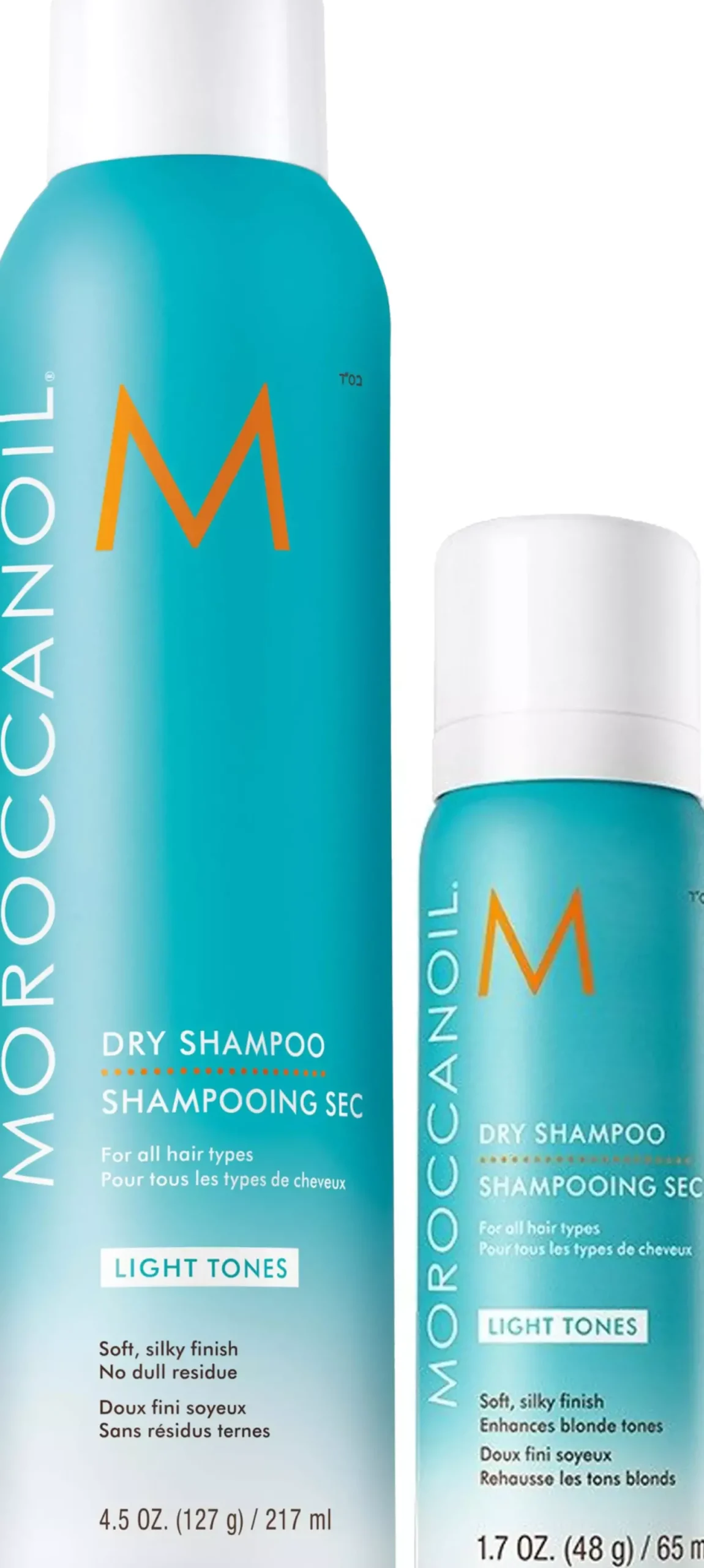 Moroccanoil Dry Shampoo Light Tones 205 ml & Travel size 65 ml