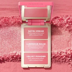 Morphe Cheek Thrills Multi-Finish Face Trio Honeymoon Suite