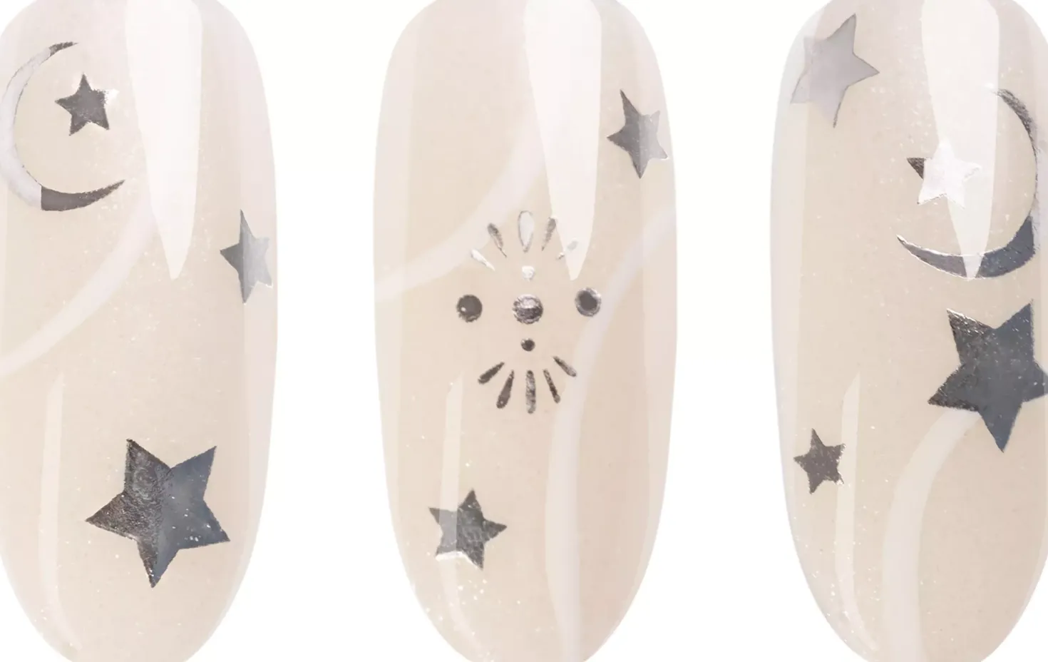NEONAIL Nail Art Stickers 05 Astro Silver