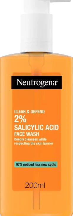NeutrogenaClear & Defend 2 % Salicylic Acid Face Wash 200 ml