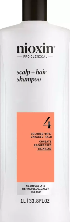NioxinSystem 4 Shampoo for Colored Thinning Hair 1000 ml