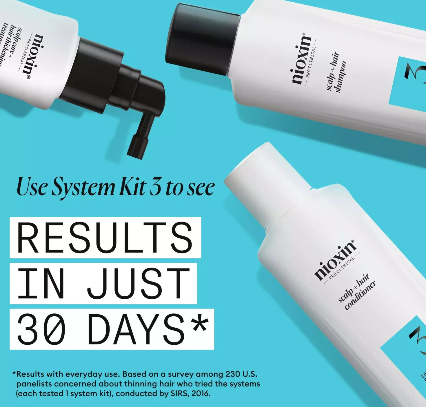 NioxinSystem 3 Shampoo for Colored Thinning Hair 1000 ml