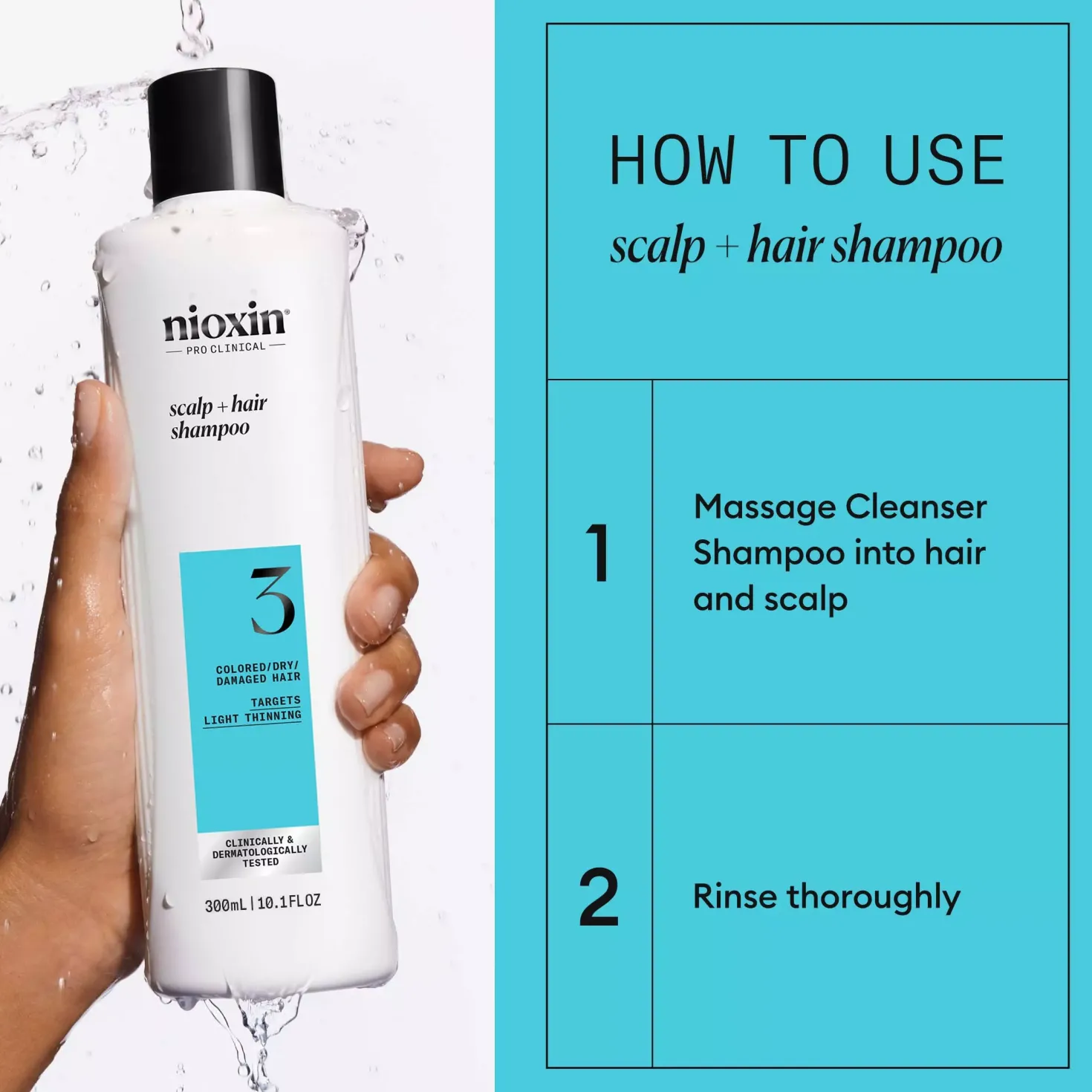NioxinSystem 3 Shampoo for Colored Thinning Hair 1000 ml