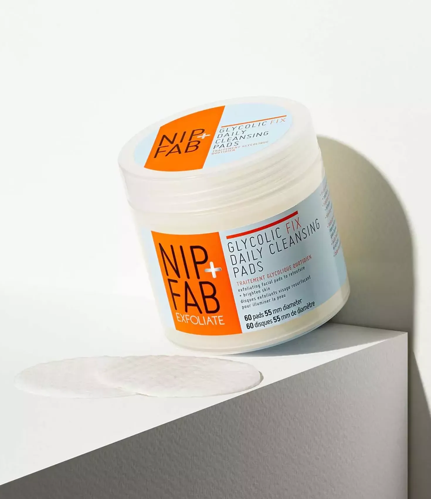 NIP+FABExfoliate Glycolic Fix Daily Cleansing Pads 60 pcs