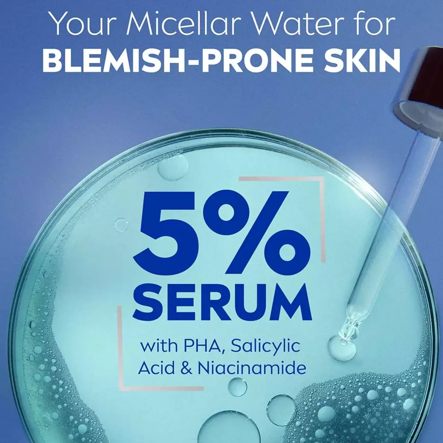 NIVEADerma Skin Clear Micellar Water +5% serum 400 ml