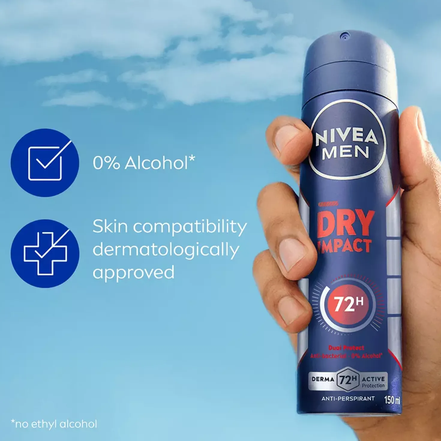 NIVEAMEN Antiperspirant Deo Spray Dry Impact 150 ml