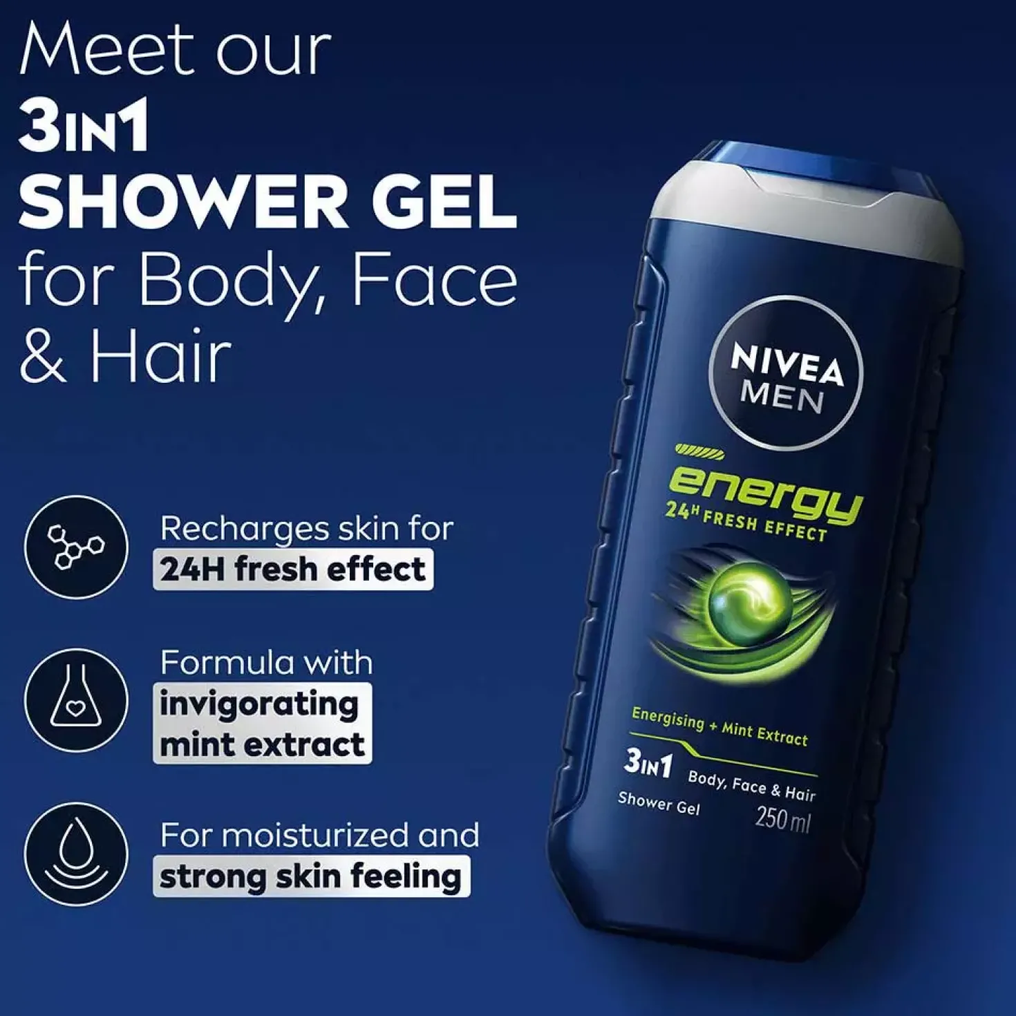NIVEAMEN Energy Shower gel 500 ml