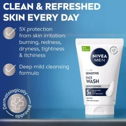NIVEAMEN Sensitive Face Wash 100 ml