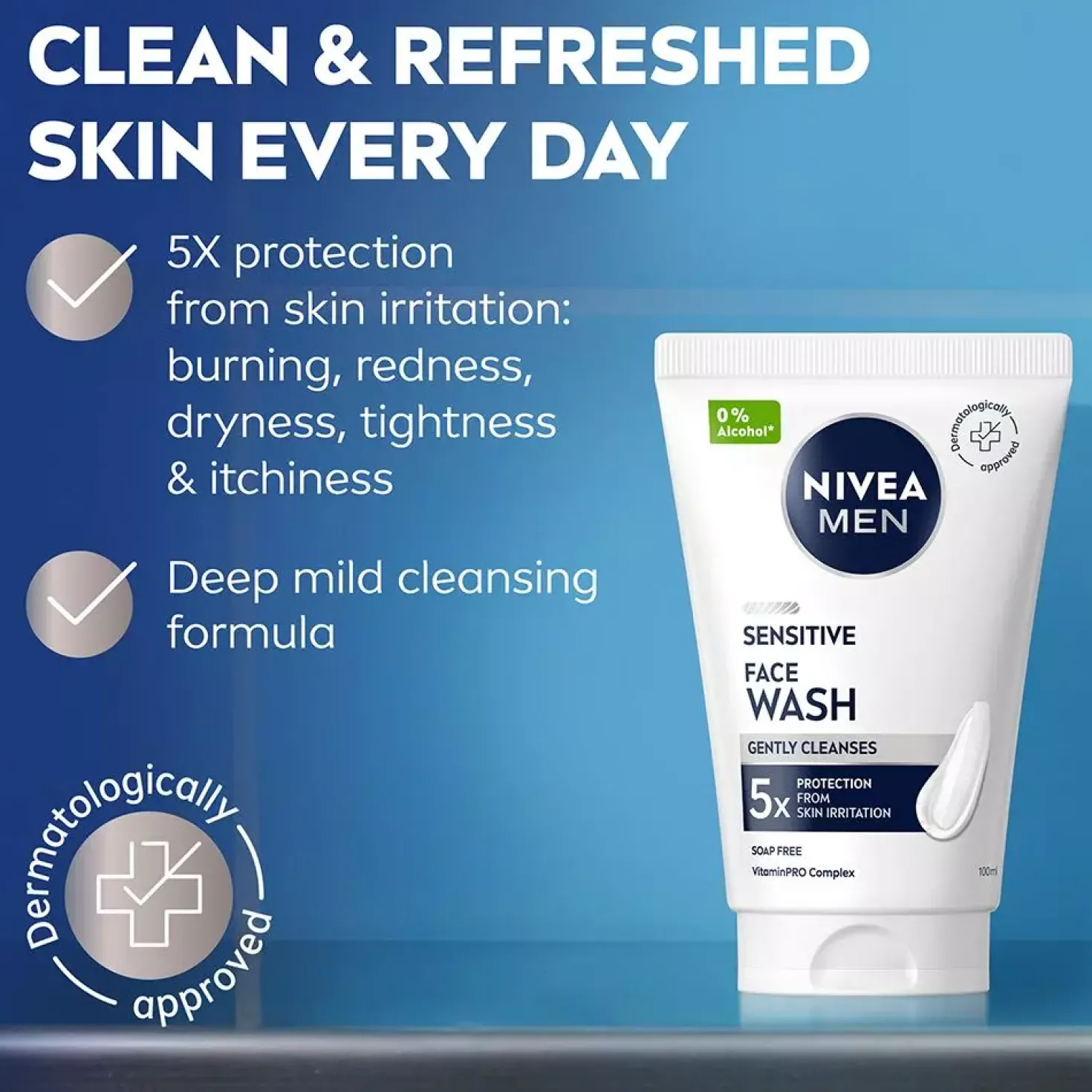 NIVEAMEN Sensitive Face Wash 100 ml