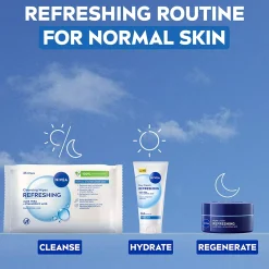 NIVEA Rengöringsservetter ansikte Cleansing Wipes Refreshing