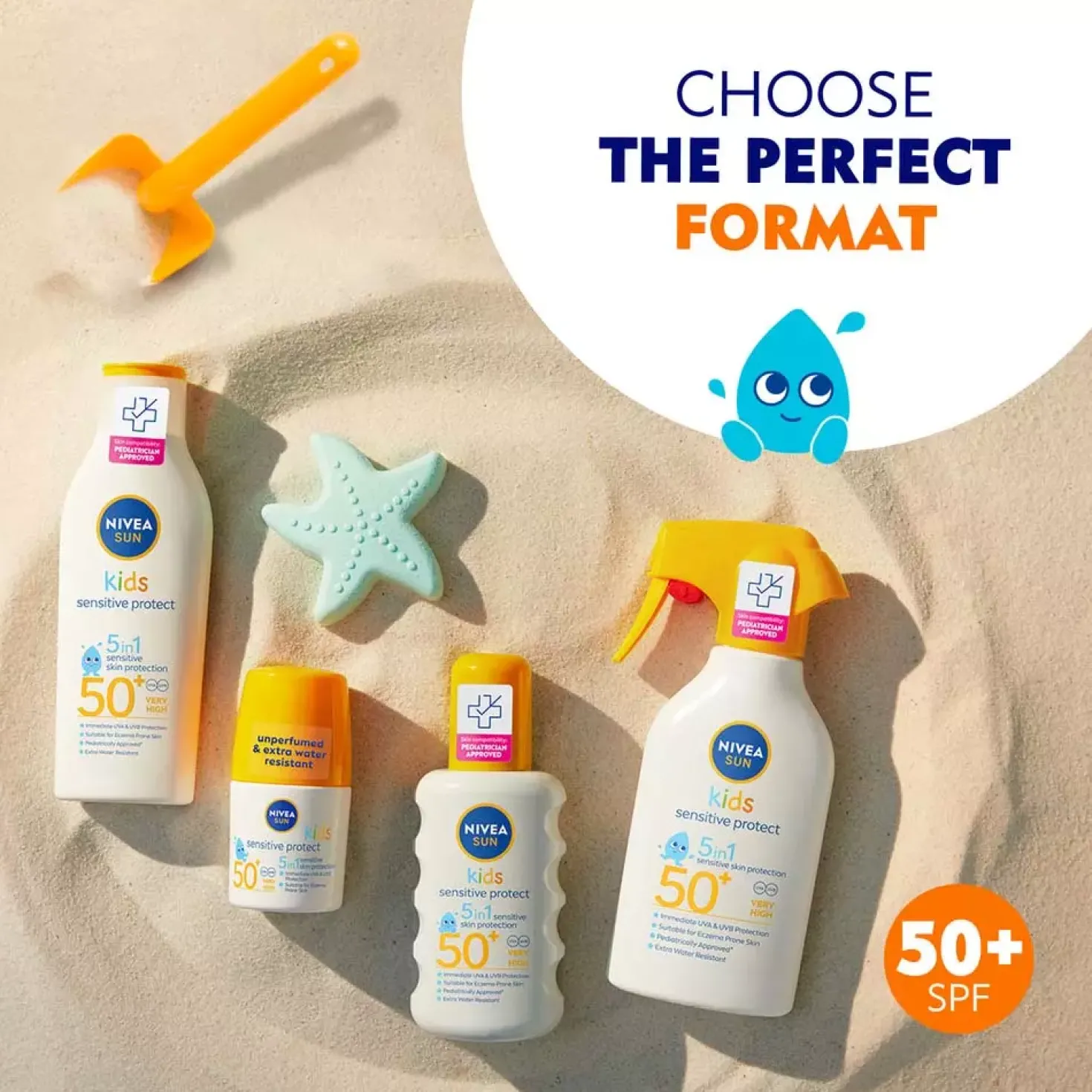 NIVEASUN Kids Sensitive Protect Spray SPF50+ 200 ml