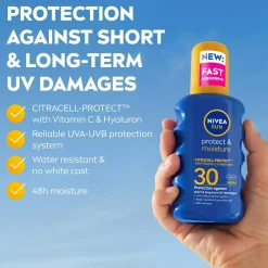 NIVEASUN Protect & Moisture Sun Spray SPF30 200 ml