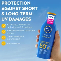 NIVEASUN Protect & Moisture Sun Lotion SPF 50+ 200 ml