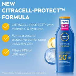 NIVEASUN Protect & Moisture Sun Lotion SPF 50+ 200 ml