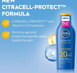NIVEASUN Protect & Moisture Sun Lotion SPF20 200 ml