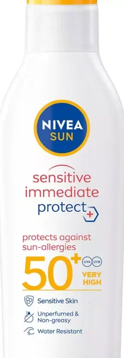 NIVEASUN Sensitive Immediate Protect Sun-Allergy Lotion SPF50+ 200 ml