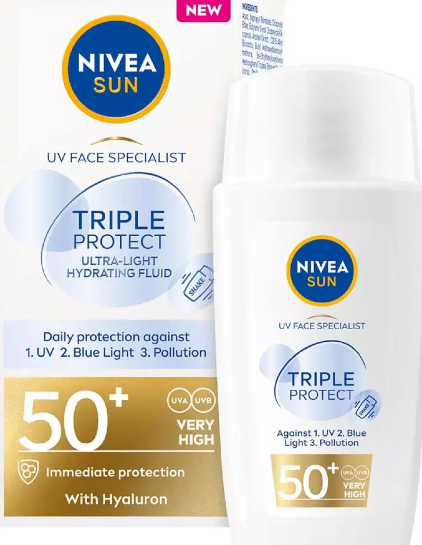NIVEASUN UV Face Specialist Triple Protect Fluid SPF50+ 40 ml