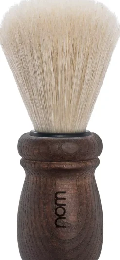NOMALFRED Shaving Brush Natural Bristle Dark Ash