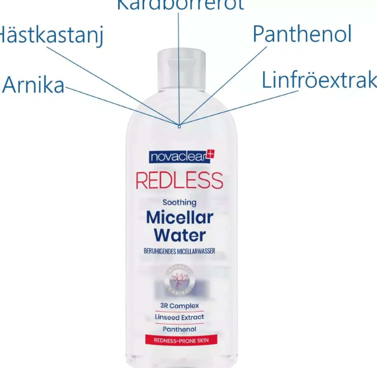 NovaclearRedless Soothing Micellar Water 400 ml
