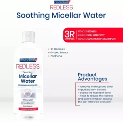 NovaclearRedless Soothing Micellar Water 400 ml