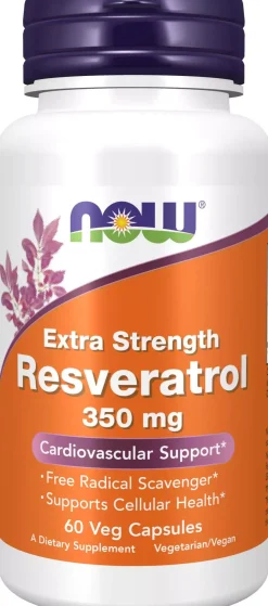 NOW Resveratrol Extra Strength 350 Mg 60 stk
