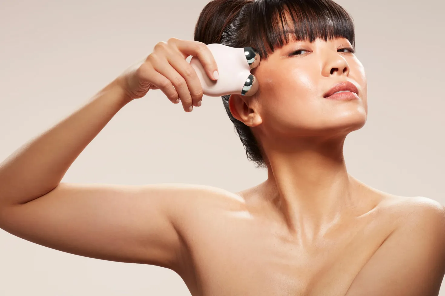 NuFACE Mini+ Smart Petit Facial Toning Kit Violet Dusk