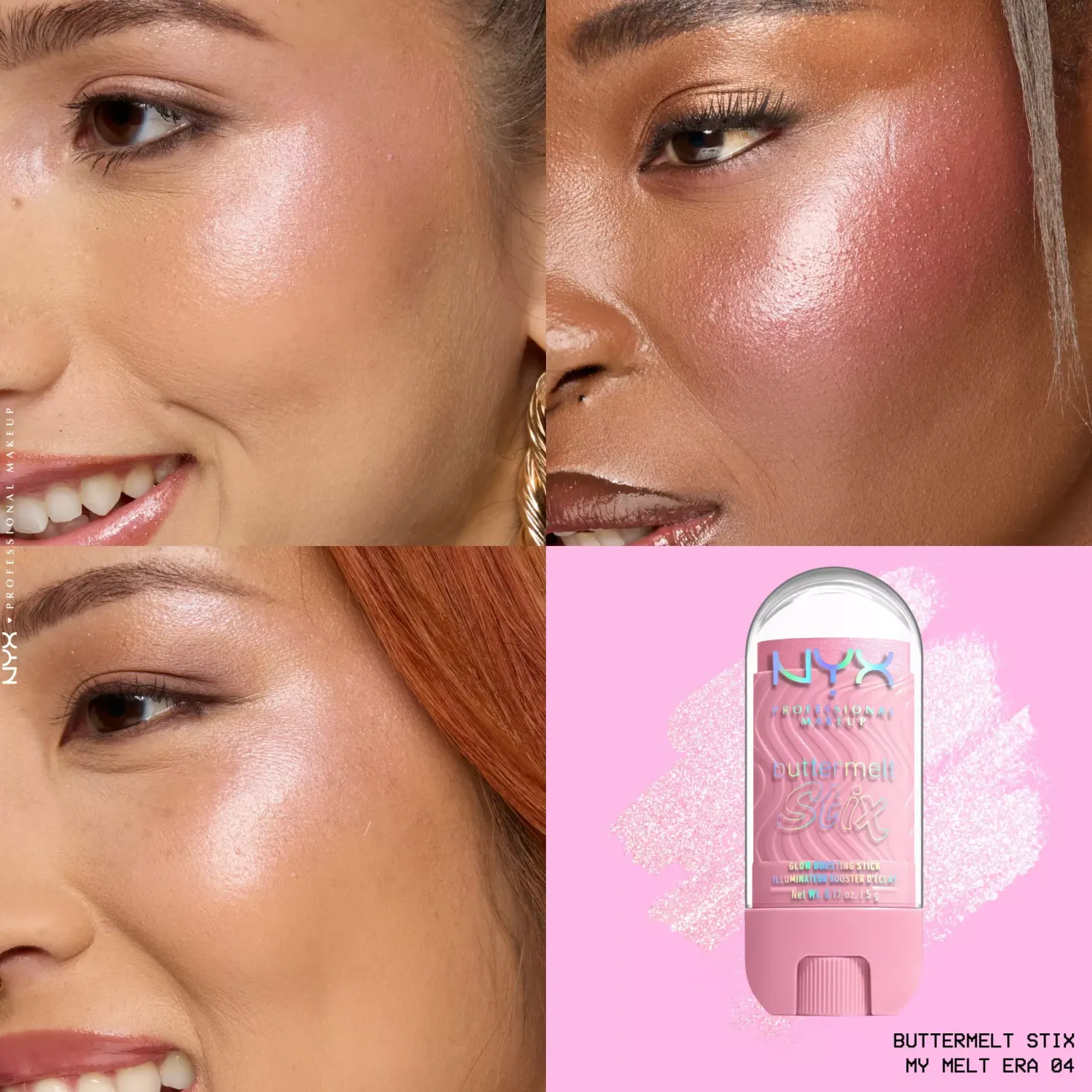 NYX PROFESSIONAL MAKEUP Buttermelt Glaze Highlighter Stix 07 That'S On Melt